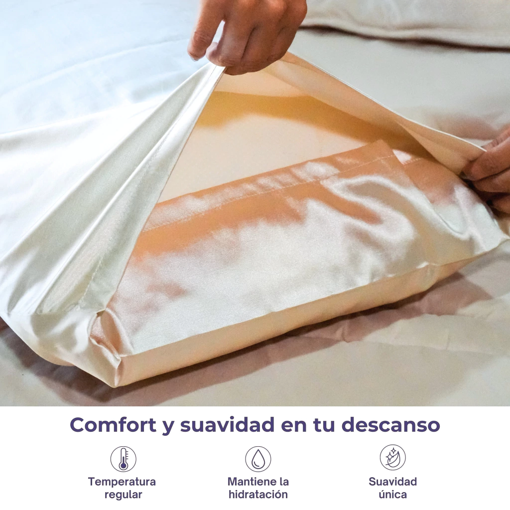 X2 Fundas Premium de Satén - Anti Age & Anti Frizz